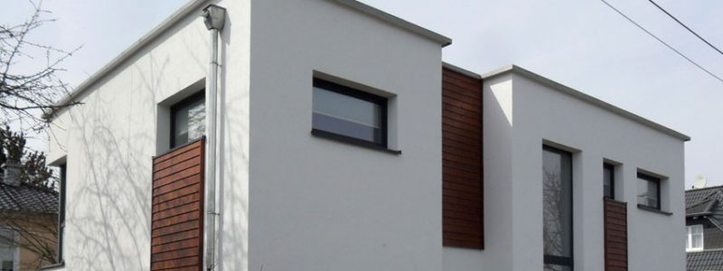 Bauhaus-Stil: Dolomit 183 - Blick auf den Hauseingang