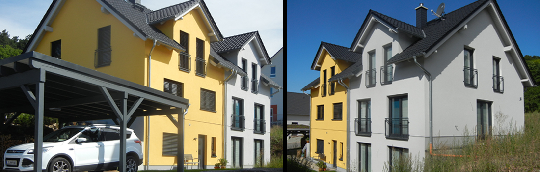 Massives Doppelhaus, Jena 2016 - Karussell
